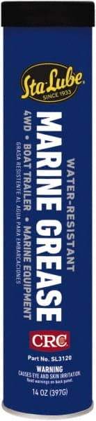 CRC - 14 oz Cartridge Aluminum Complex Gel Paste Grease - Blue, Nonflammable, 325°F Max Temp, NLGIG 2, - Americas Industrial Supply