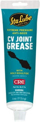 CRC - 4 oz Carded Lithium-12 Gel Paste Grease - Dark Gray, Nonflammable, 275°F Max Temp, NLGIG 1, - Americas Industrial Supply