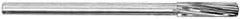 Interstate - 2" High Speed Steel 12 Flute Chucking Reamer - Spiral Flute, 1-1/2" Straight Shank, 4" Flute Length, 14" OAL - Americas Industrial Supply