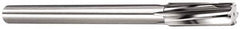 Made in USA - 7/8" Carbide-Tipped 6 Flute Chucking Reamer - Spiral Flute, 3/4" Straight Shank, 2-5/8" Flute Length, 10" OAL - Americas Industrial Supply