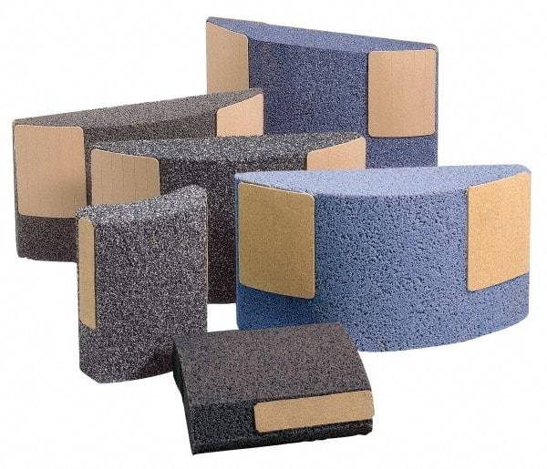 Norton - 11-1/4" Wide x 6" High x 2-1/4" Thick Grinding Segment - Aluminum Oxide, 30 Grit, Hardness F, Blue Print No. ME30777 - Americas Industrial Supply