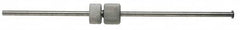 Made in USA - Satin Chrome, Micrometer Groove Checker - 6 Inch Overall Length, 1/8 Inch Rod Diameter, For Use with Starrett 440 Groove Depth Gages - Americas Industrial Supply