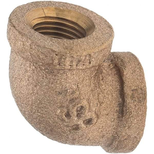 Merit Brass - Class 125, 1/8" Internal Pipe, Brass 90° Street Elbow - FNPT x FNPT - Americas Industrial Supply