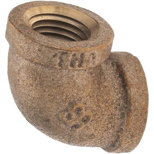Merit Brass - Class 125, 1/4" Internal Pipe, Brass 90° Street Elbow - FNPT x FNPT - Americas Industrial Supply