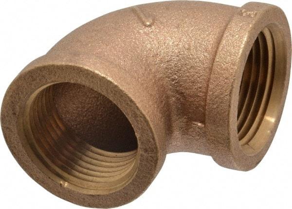 Merit Brass - Class 125, 1" Internal Pipe, Brass 90° Elbow - FNPT x FNPT - Americas Industrial Supply