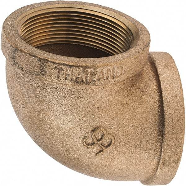 Merit Brass - Class 125, 2" Internal Pipe, Brass 90° Street Elbow - FNPT x FNPT - Americas Industrial Supply