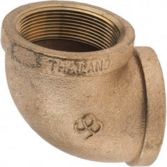 Merit Brass - Class 125, 2" Internal Pipe, Brass 90° Street Elbow - FNPT x FNPT - Americas Industrial Supply