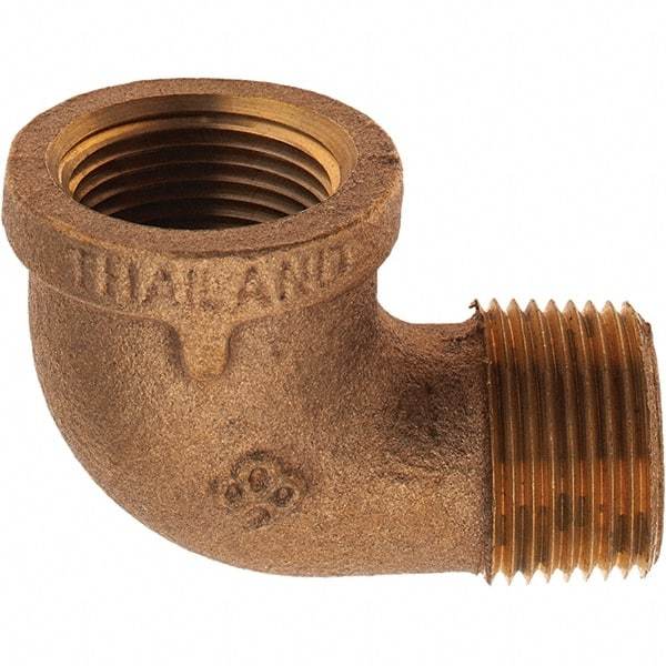 Merit Brass - Class 125, 3/4" Internal Pipe, Brass 90° Street Elbow - FNPT x MNPT - Americas Industrial Supply