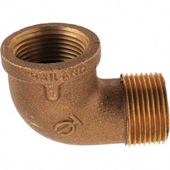 Merit Brass - Class 125, 1" Internal Pipe, Brass 90° Street Elbow - FNPT x MNPT - Americas Industrial Supply