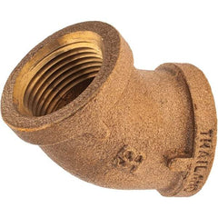 Merit Brass - Class 125, 3/4" Internal Pipe, Brass 45° Street Elbow - FNPT x FNPT - Americas Industrial Supply