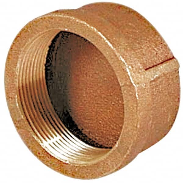 Merit Brass - Class 125, 1/8" Internal Pipe, Brass End Cap - FBSPT - Americas Industrial Supply
