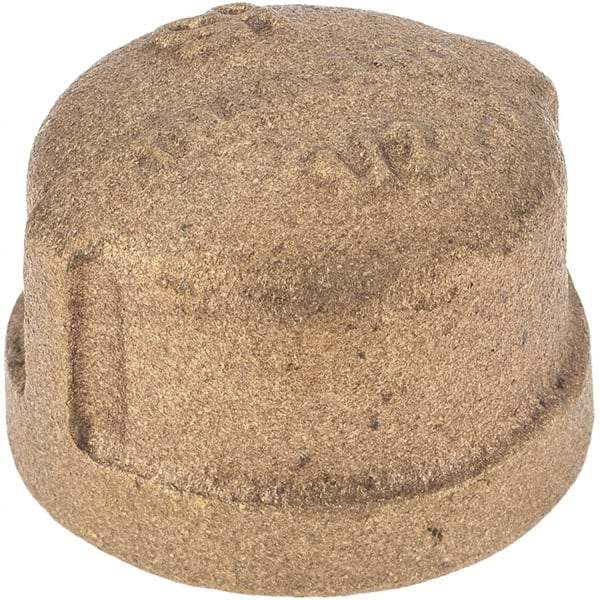 Merit Brass - Class 125, 1/2" Internal Pipe, Brass End Cap - FNPT - Americas Industrial Supply