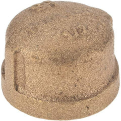 Merit Brass - Class 125, 1/2" Internal Pipe, Brass End Cap - FNPT - Americas Industrial Supply