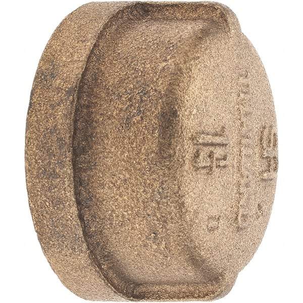 Merit Brass - Class 125, 1-1/4" Internal Pipe, Brass End Cap - FNPT - Americas Industrial Supply