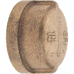 Merit Brass - Class 125, 1-1/4" Internal Pipe, Brass End Cap - FNPT - Americas Industrial Supply