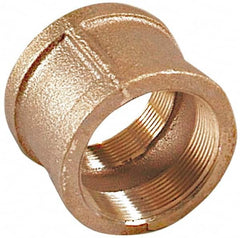 Merit Brass - Class 125, 1-1/4" Internal Pipe, Brass Coupling - FBSPT x FBSPT - Americas Industrial Supply