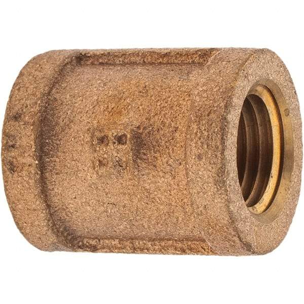 Merit Brass - Class 125, 1/4" Internal Pipe, Brass Coupling - FNPT x FNPT - Americas Industrial Supply
