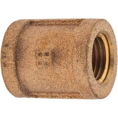 Merit Brass - Class 125, 1/4" Internal Pipe, Brass Coupling - FNPT x FNPT - Americas Industrial Supply