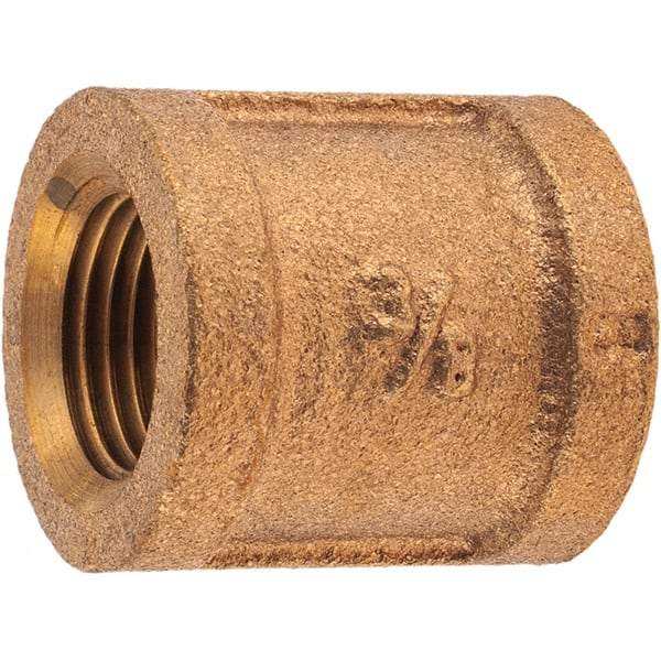 Merit Brass - Class 125, 3/8" Internal Pipe, Brass Coupling - FNPT x FNPT - Americas Industrial Supply