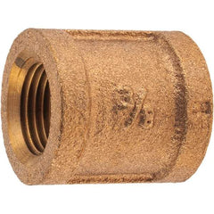 Merit Brass - Class 125, 3/8" Internal Pipe, Brass Coupling - FNPT x FNPT - Americas Industrial Supply