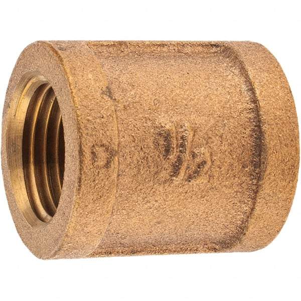 Merit Brass - Class 125, 1/2" Internal Pipe, Brass Coupling - FNPT x FNPT - Americas Industrial Supply