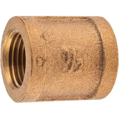 Merit Brass - Class 125, 1/2" Internal Pipe, Brass Coupling - FNPT x FNPT - Americas Industrial Supply