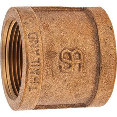 Merit Brass - Class 125, 1-1/4" Internal Pipe, Brass Coupling - FNPT x FNPT - Americas Industrial Supply