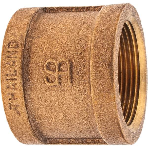Merit Brass - Class 125, 1-1/2" Internal Pipe, Brass Coupling - FNPT x FNPT - Americas Industrial Supply