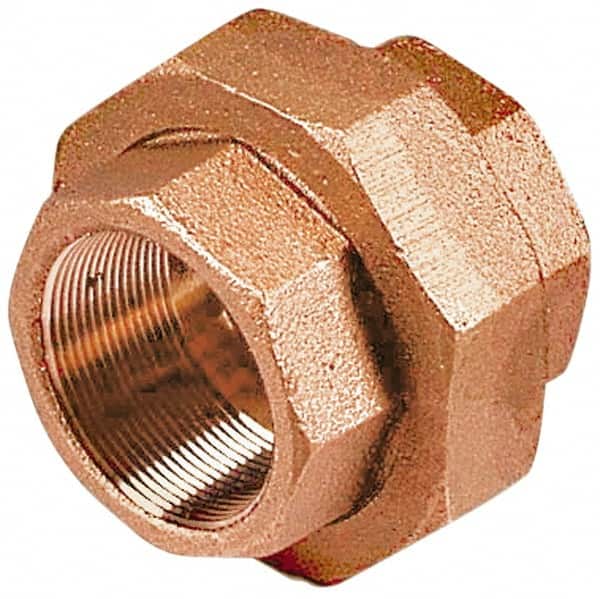 Merit Brass - Class 125, 2" Internal Pipe, Lead Free Brass Union - FNPT x FNPT - Americas Industrial Supply
