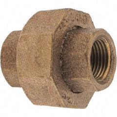 Merit Brass - Class 125, 3/8" Internal Pipe, Brass Union - FNPT x FNPT - Americas Industrial Supply