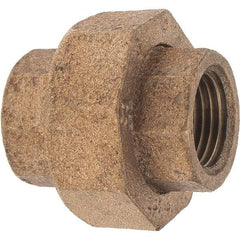 Merit Brass - Class 125, 1/2" Internal Pipe, Brass Union - FNPT x FNPT - Americas Industrial Supply