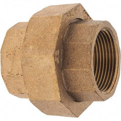 Merit Brass - Class 125, 1-1/4" Internal Pipe, Brass Union - FNPT x FNPT - Americas Industrial Supply