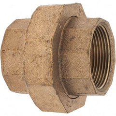 Merit Brass - Class 125, 1-1/2" Internal Pipe, Brass Union - FNPT x FNPT - Americas Industrial Supply