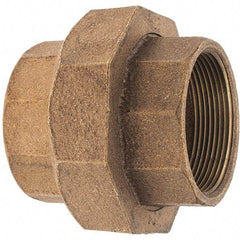 Merit Brass - Class 125, 2" Internal Pipe, Brass Union - FNPT x FNPT - Americas Industrial Supply