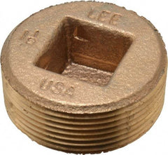 Merit Brass - Class 125, 1-1/2" Internal Pipe, Brass Countersunk Plug - MNPT - Americas Industrial Supply
