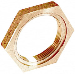 Merit Brass - Class 125, 2" Internal Pipe, Lead Free Brass Locknut - FNPT - Americas Industrial Supply