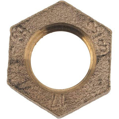 Merit Brass - Class 125, 3/8" Internal Pipe, Brass Locknut - FNPT - Americas Industrial Supply