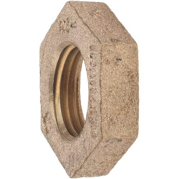 Merit Brass - Class 125, 1/2" Internal Pipe, Brass Locknut - FNPT - Americas Industrial Supply
