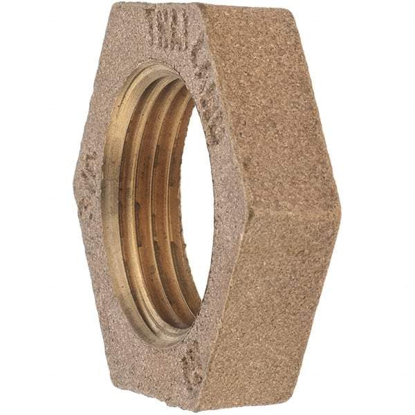 Merit Brass - Class 125, 3/4" Internal Pipe, Brass Locknut - FNPT - Americas Industrial Supply
