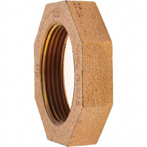 Merit Brass - Class 125, 1-1/2" Internal Pipe, Brass Locknut - FNPT - Americas Industrial Supply