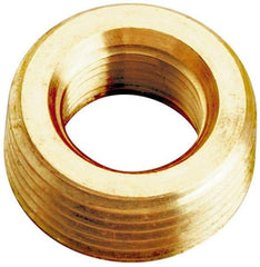 Merit Brass - Class 125, 1/2 x 3/8" Internal Pipe, Lead Free Brass Face Bushing - MNPT x FNPT - Americas Industrial Supply