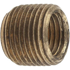 Merit Brass - Class 125, 3/8 x 1/4" Internal Pipe, Brass Face Bushing - MNPT x FNPT - Americas Industrial Supply