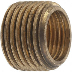 Merit Brass - Class 125, 1/2 x 3/8" Internal Pipe, Brass Face Bushing - MNPT x FNPT - Americas Industrial Supply
