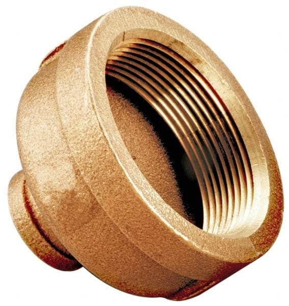 Merit Brass - Class 125, 1-1/2 x 3/4" Internal Pipe, Brass Reducing Coupling - FBSPT x FBSPT - Americas Industrial Supply