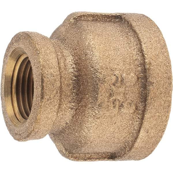 Merit Brass - Class 125, 3/4 x 3/8" Internal Pipe, Brass Reducing Coupling - FNPT x FNPT - Americas Industrial Supply