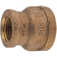 Merit Brass - Class 125, 3/4 x 1/2" Internal Pipe, Brass Reducing Coupling - FNPT x FNPT - Americas Industrial Supply