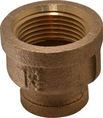 Merit Brass - Class 125, 1 x 1/2" Internal Pipe, Brass Reducing Coupling - FNPT x FNPT - Americas Industrial Supply