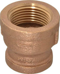 Merit Brass - Class 125, 1 x 3/4" Internal Pipe, Brass Reducing Coupling - FNPT x FNPT - Americas Industrial Supply