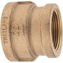 Merit Brass - Class 125, 1-1/2 x 1-1/4" Internal Pipe, Brass Reducing Coupling - FNPT x FNPT - Americas Industrial Supply