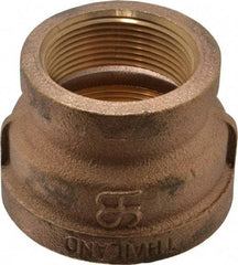 Merit Brass - Class 125, 2 x 1-1/2" Internal Pipe, Brass Reducing Coupling - FNPT x FNPT - Americas Industrial Supply